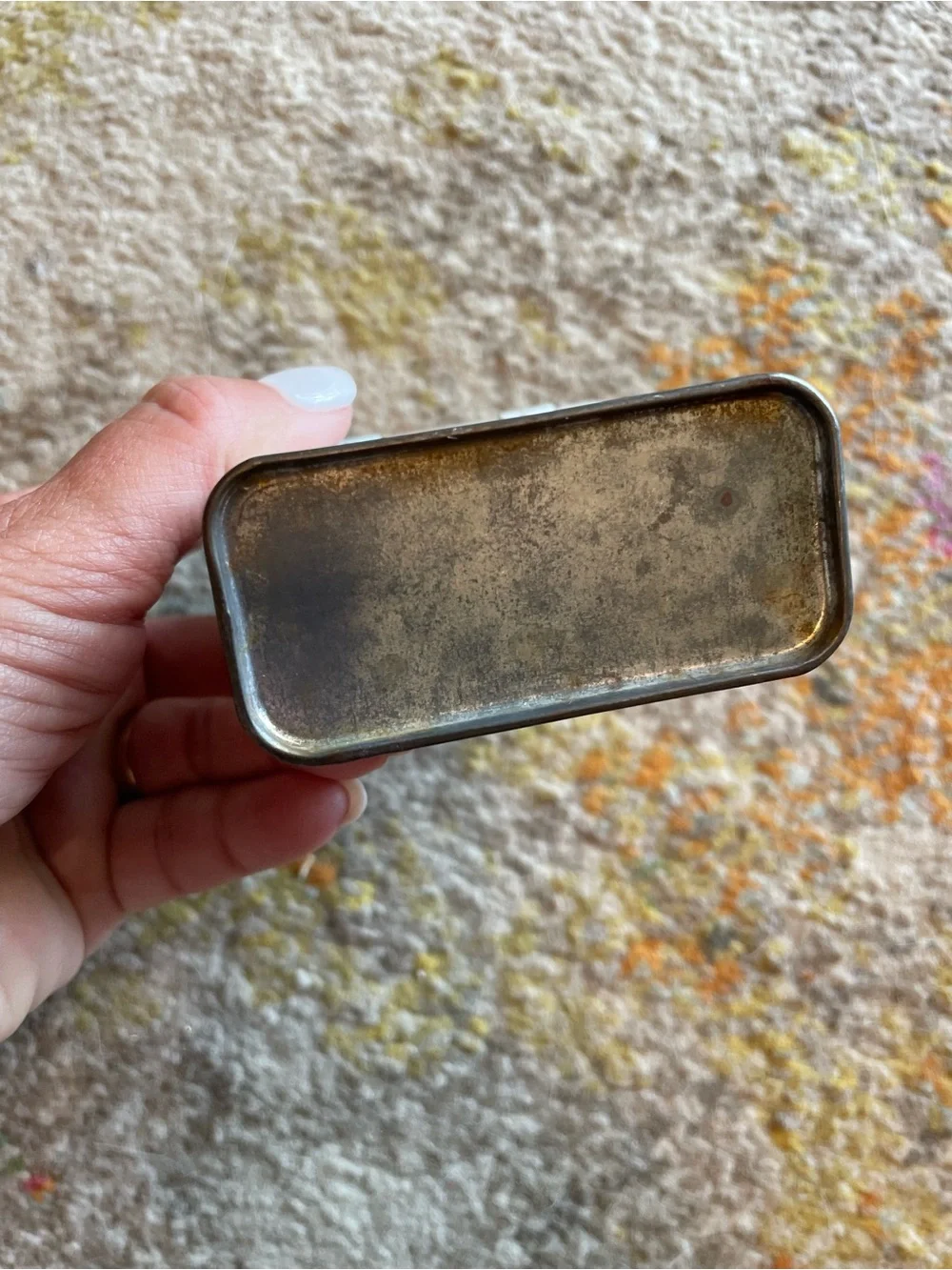 Vintage 1992 Band Aid Clear Strip Metal Tin Advertising can box container holder